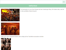 Tablet Screenshot of barbarabar.de